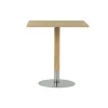 Table café Rod 70x70 cm, Chêne blanchi pigmenté, finition mate laquée