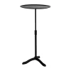 Table Cassis Ø37 cm, Aluminium anodisé noir-noir