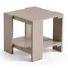 Table Crate Side Table 49,5x49,5x45 cm pin laqué, London fog