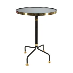Table d'appoint 12, noir, laiton