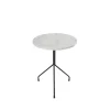 Table d'appoint Allforone, White carrara-black, Ø50 cm