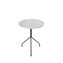 Table d'appoint Allforone, White carrara-black, Ø50 cm