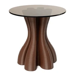 Table d'appoint Anemone Ø50 cm, Chocolate