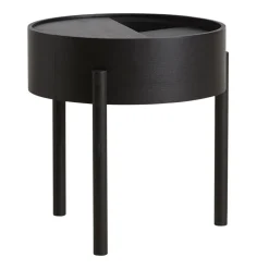 Table d’appoint Arc, frêne peint noir