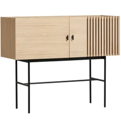 Table d'appoint Array, 120 cm, chêne pigmenté blanc