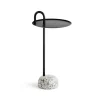 Table d'appoint Bowler, Black-granite