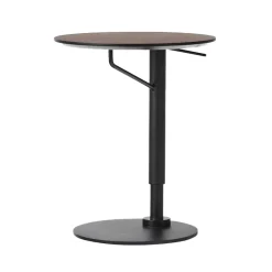 Table d'appoint Branch Ø45 cm, Dark stained oak