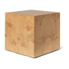 Table d'appoint Burl Cube 40x40 cm, Natural