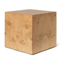 Table d'appoint Burl Cube 40x40 cm, Natural