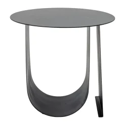 Table d'appoint Cher Ø43 cm, Noir