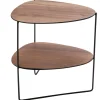 Table d'appoint Curve Double, Noyer