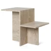 Table d'appoint Distinct 59,5x35x50 cm, Travertine