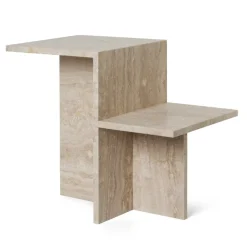 Table d'appoint Distinct 59,5x35x50 cm, Travertine