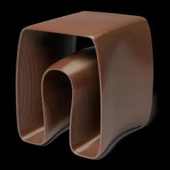 Table d'appoint Eel 38x40 cm, Chocolate