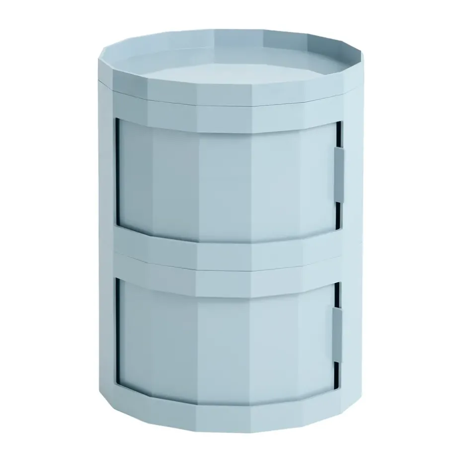 Table d’appoint Facet Cabinet 20, Misty blue