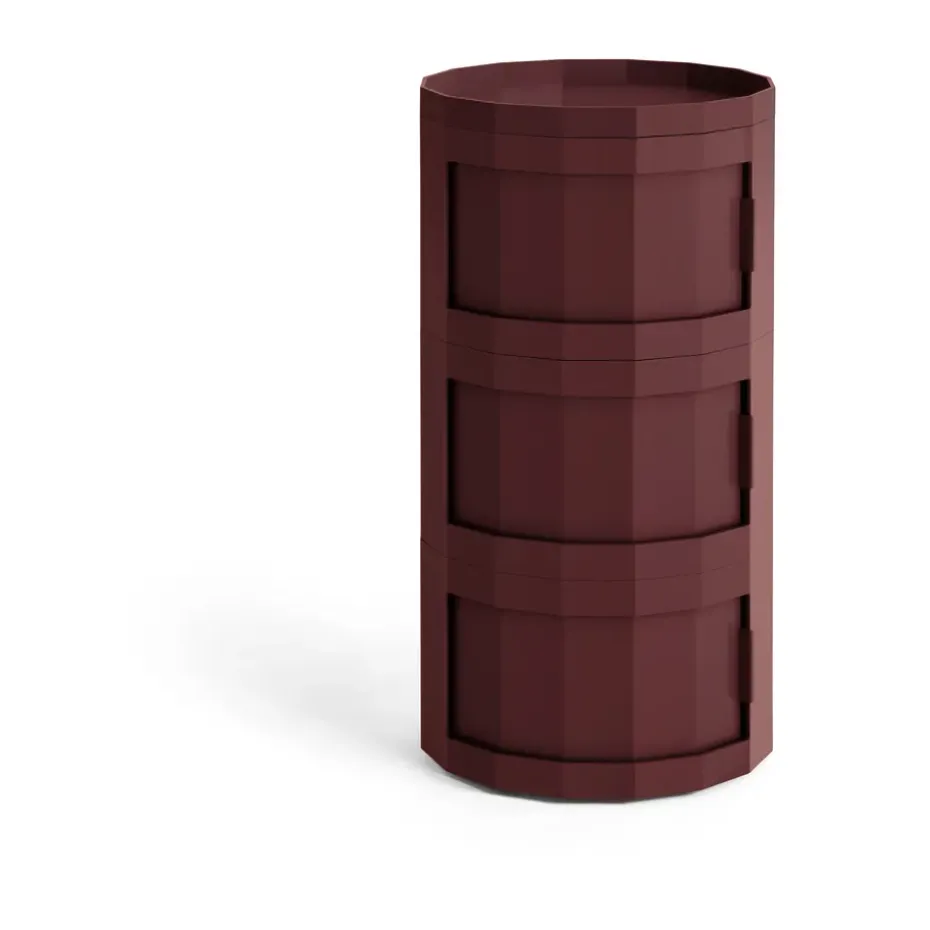 Table d’appoint Facet Cabinet 30, Burgundy
