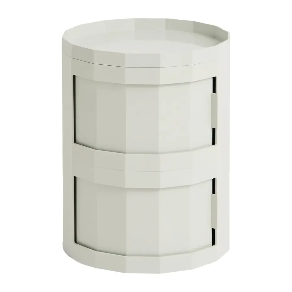Table d’appoint Facet Cabinet 20, Misty grey