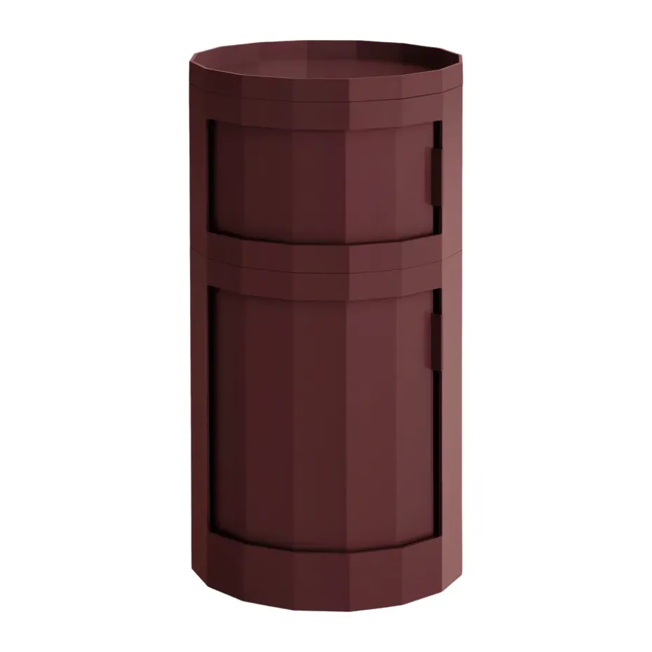 Table d’appoint Facet Cabinet 110, Burgundy