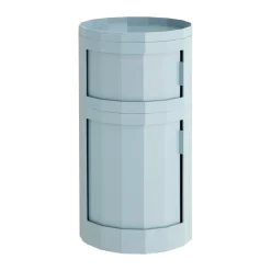 Table d’appoint Facet Cabinet 110, Misty blue