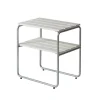 Table d'appoint Grythyttan, Chêne laqué blanc - structure en acier avec galvanisation à chaud
