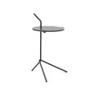 Table d'appoint Halten SH9, Smoked glass-warm black