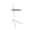 Table d'appoint Halten SH9, Smoked glass-stainless steel