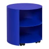 Table d'appoint Hide Ø38x41 cm, Ultramarine blue textured