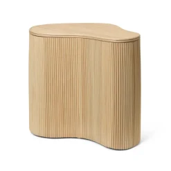 Table d'appoint Isola avec rangement, Natural
