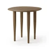 Table d'appoint Jari Ø 45 cm, Chêne huilé fumé