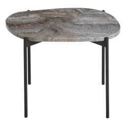 Table d'appoint La Terra, medium, Gris chiné