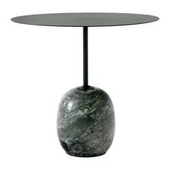 Table d'appoint Lato LN9, Deep Green-Verde Alpi Marble