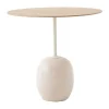 Table d'appoint Lato LN9, Oak-Crema diva marble