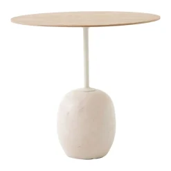 Table d'appoint Lato LN9, Oak-Crema diva marble