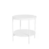 Table d'appoint Lene, blanc, bas, MDF