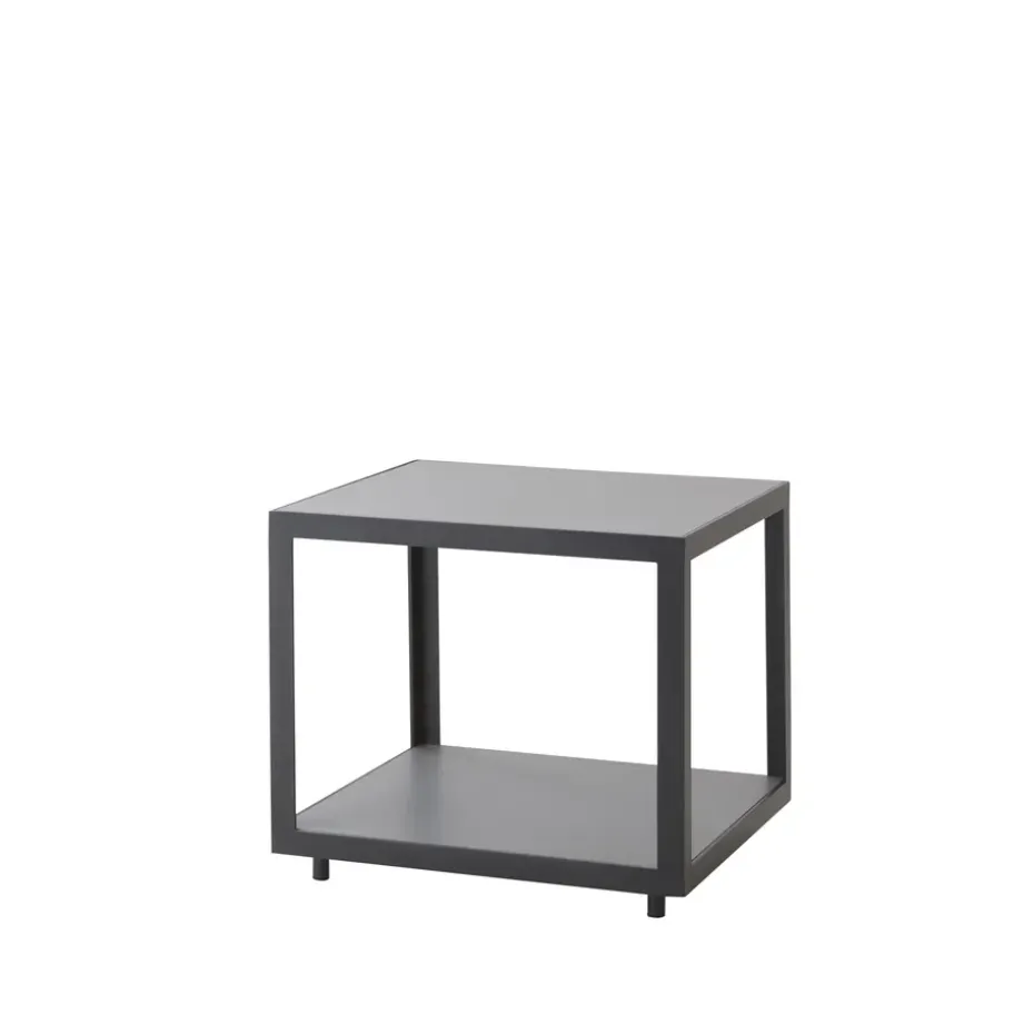 Table d'appoint Level, Light grey céramique-lave gris