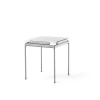 Table d'appoint LN11 Sett, Bianco carrara-dark chrome