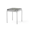 Table d'appoint LN11 Sett, Smoked cast glass-dark chrome