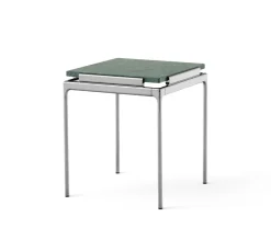 Table d'appoint LN11 Sett, Verde guatemala-dark chrome