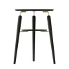 Table d'appoint My Spot, Noir chêne-laiton