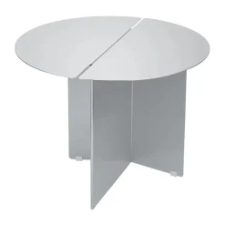 Table d'appoint ORU M Ø50, Acier inoxydable mat