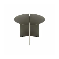 Table d'appoint ORU M Ø50, Burned metal