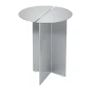 Table d'appoint ORU S Ø35 cm, Acier inoxydable mat