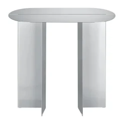 Table d’appoint ORU 80x35x75 cm, Acier inoxydable mat