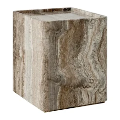 Table d'appoint Pietra 33x33x40 cm, Lively sepia