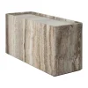 Table d'appoint Pietra 30x80x40 cm, Vif sépia