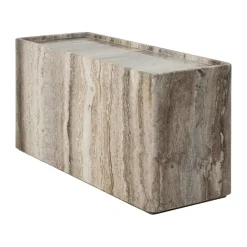 Table d'appoint Pietra 30x80x40 cm, Vif sépia