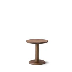 Table d’appoint Pon, Chêne fumé huilé, Ø40 cm