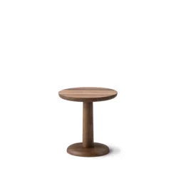 Table d’appoint Pon, Chêne fumé huilé, Ø35 cm