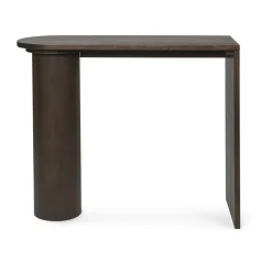 Table d'appoint Pylo Console Table 85x36x100 cm, Chêne teinté foncé