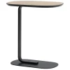 Table d'appoint Relate 60,5 cm, chêne, noir